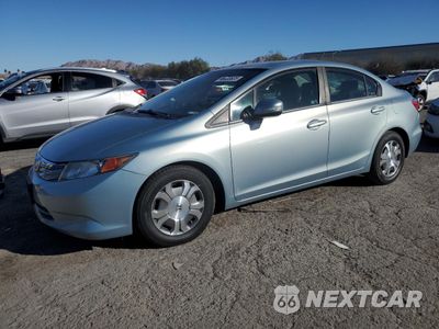 2012 HONDA CIVIC HYBRID L JHMFB4F34CS003052 - główne zdjęcie licytacji z USA - miniatura