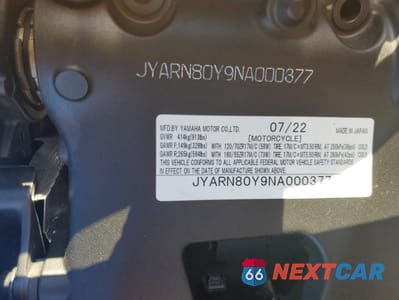 Zdjęcie 8 z 8 samochodu: 2022 YAMAHA MTM890 C VIN:JYARN80Y9NA000377 - miniatura