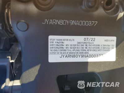 Zdjęcie 8 z 8 samochodu: 2022 YAMAHA MTM890 C VIN:JYARN80Y9NA000377 - miniatura