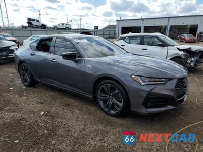 Czwarte zdjęcie samochodu z boku: 2023 ACURA TLX A-SPEC VIN:19UUB6F5XPA001602 - miniatura