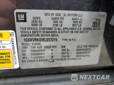 Zdjęcie 13 z 13 samochodu: 2014 GMC ACADIA SLT-1 VIN:1GKKVRKD0EJ237219 - miniatura