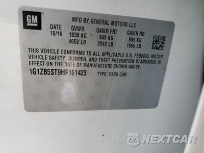 Zdjęcie 15 z 15 samochodu: 2017 CHEVROLET MALIBU LS VIN:1G1ZB5ST9HF161423 - miniatura