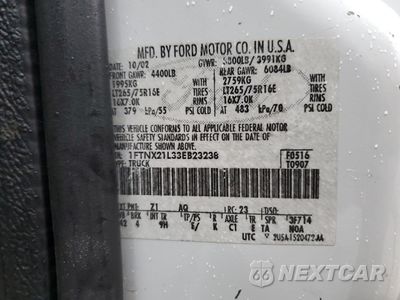 Zdjęcie 12 z 12 samochodu: 2003 FORD F250 SUPER DUTY VIN:1FTNX21L33EB23238 - miniatura