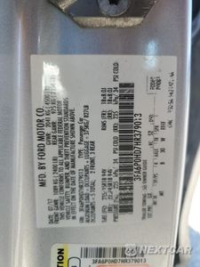 Zdjęcie 12 z 13 samochodu: 2017 FORD FUSION SE VIN:3FA6P0HD7HR379013 - miniatura