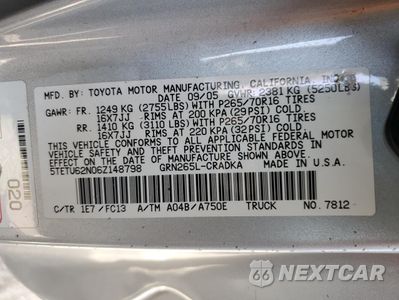 Zdjęcie 12 z 12 samochodu: 2006 TOYOTA TACOMA PRERUNNER ACCESS CAB VIN:5TETU62N06Z148798 - miniatura