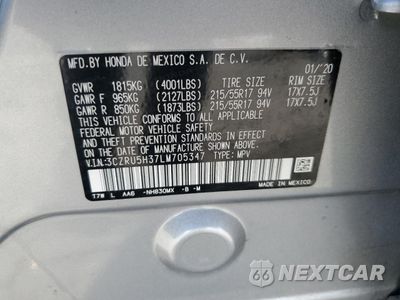Zdjęcie 14 z 14 samochodu: 2020 HONDA HR-V LX VIN:3CZRU5H37LM705347 - miniatura