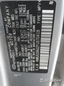 Zdjęcie 15 z 15 samochodu: 2015 HYUNDAI TUCSON LIMITED VIN:KM8JU3AG2FU970418 - miniatura