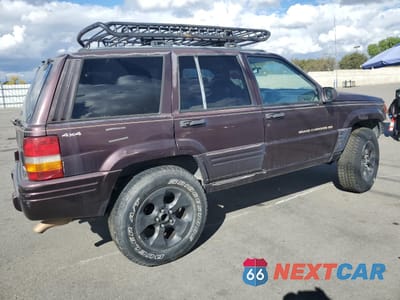 Trzecie zdjęcie samochodu z tyłu: 1996 JEEP GRAND CHEROKEE LIMITED VIN:1J4GZ78Y2TC311689 - miniatura