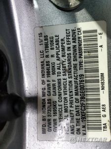Zdjęcie 14 z 14 samochodu: 2016 HONDA CIVIC EX VIN:19XFC2F78GE007619 - miniatura