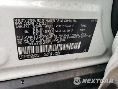 Zdjęcie 15 z 15 samochodu: 2020 TOYOTA RAV4 XLE VIN:2T3RWRFV5LW079145 - miniatura