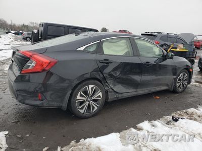 Trzecie zdjęcie samochodu z tyłu: 2018 HONDA CIVIC EX VIN:JHMFC1F36JX000259 - miniatura