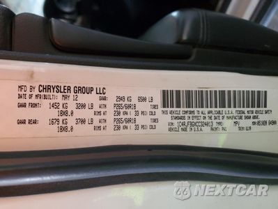 Zdjęcie 12 z 12 samochodu: 2012 JEEP GRAND CHEROKEE LIMITED VIN:1C4RJFBGXCC324013 - miniatura