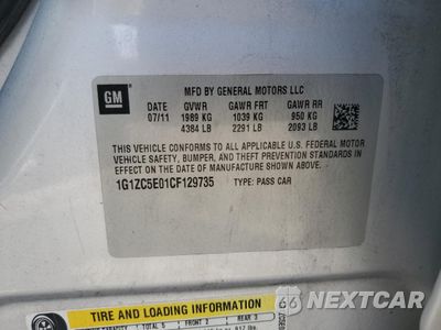 Zdjęcie 12 z 12 samochodu: 2012 CHEVROLET MALIBU 1LT VIN:1G1ZC5E01CF129735 - miniatura