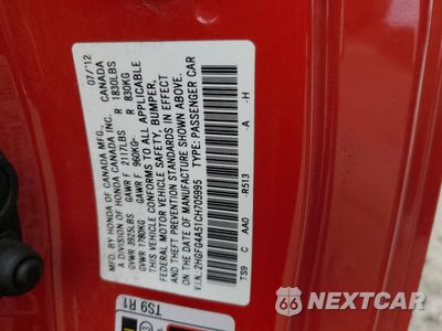Zdjęcie 14 z 14 samochodu: 2012 HONDA CIVIC SI VIN:2HGFG4A51CH705995 - miniatura