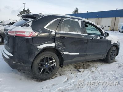 Trzecie zdjęcie samochodu z tyłu: 2021 FORD EDGE SEL VIN:2FMPK4J92MBA28542 - miniatura