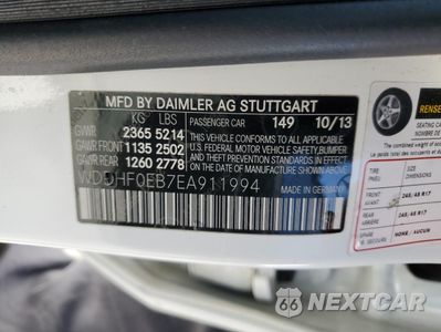 Zdjęcie 12 z 12 samochodu: 2014 MERCEDES-BENZ E 250 BLUETEC VIN:WDDHF0EB7EA911994 - miniatura