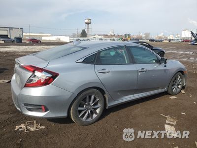 Trzecie zdjęcie samochodu z tyłu: 2019 HONDA CIVIC EX VIN:19XFC1F36KE009742 - miniatura