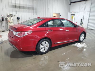 Trzecie zdjęcie samochodu z tyłu: 2013 HYUNDAI SONATA HYBRID VIN:KMHEC4A46DA081619 - miniatura