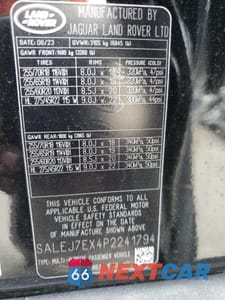 Zdjęcie 16 z 16 samochodu: 2023 LAND ROVER DEFENDER 110 S VIN:SALEJ7EX4P2241794 - miniatura