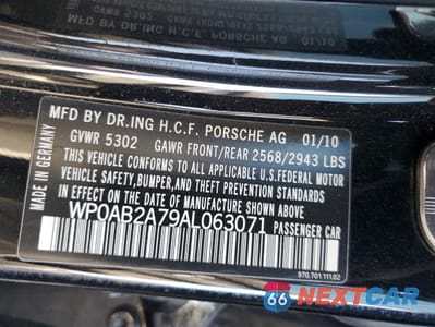 Zdjęcie 14 z 14 samochodu: 2010 PORSCHE PANAMERA S VIN:WP0AB2A79AL063071 - miniatura
