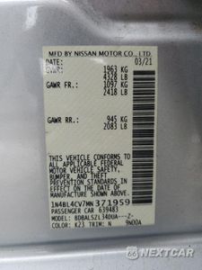 Zdjęcie 15 z 16 samochodu: 2021 NISSAN ALTIMA SR VIN:1N4BL4CV7MN371959 - miniatura
