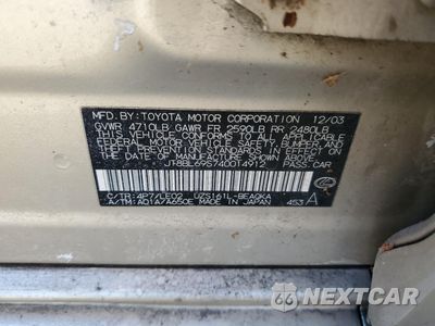 Zdjęcie 12 z 12 samochodu: 2004 LEXUS GS 430 VIN:JT8BL69S740014912 - miniatura