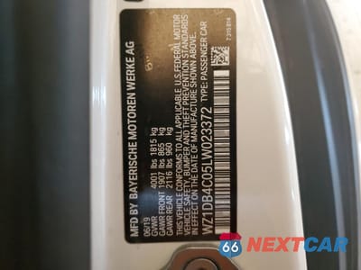 Zdjęcie 14 z 14 samochodu: 2020 TOYOTA SUPRA BASE VIN:WZ1DB4C05LW023372 - miniatura