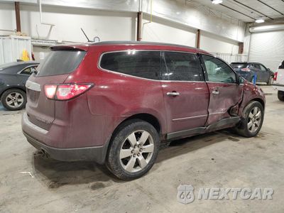 Trzecie zdjęcie samochodu z tyłu: 2015 CHEVROLET TRAVERSE LTZ VIN:1GNKVJKD4FJ220073 - miniatura