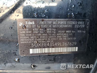 Zdjęcie 13 z 13 samochodu: 2009 BMW X5 XDRIVE30I VIN:5UXFE43549L267629 - miniatura