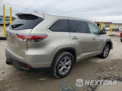 Trzecie zdjęcie samochodu z tyłu: 2014 TOYOTA HIGHLANDER XLE VIN:5TDJKRFH4ES033555 - miniatura