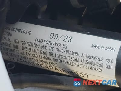 Zdjęcie 9 z 10 samochodu: 2023 YAMAHA YZFR7 VIN:JYARM38E4PA008907 - miniatura