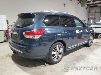 Trzecie zdjęcie samochodu z tyłu: 2014 NISSAN PATHFINDER S VIN:5N1AR2MM8EC663434 - miniatura