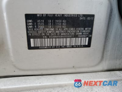 Zdjęcie 12 z 12 samochodu: 2017 SUBARU LEGACY SPORT VIN:4S3BNAR68H3050971 - miniatura