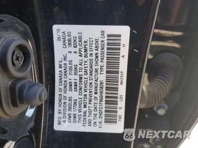 Zdjęcie 12 z 12 samochodu: 2016 HONDA CIVIC TOURING VIN:2HGFC1F96GH658281 - miniatura
