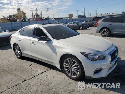 Czwarte zdjęcie samochodu z boku: 2019 INFINITI Q50 LUXE VIN:JN1EV7AP4KM519188 - miniatura