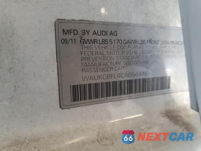 Zdjęcie 12 z 12 samochodu: 2012 AUDI S4 PRESTIGE VIN:WAUKGBFL4CA054446 - miniatura