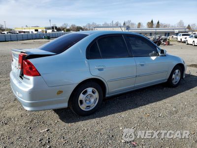 Trzecie zdjęcie samochodu z tyłu: 2005 HONDA CIVIC HYBRID VIN:JHMES96635S000942 - miniatura