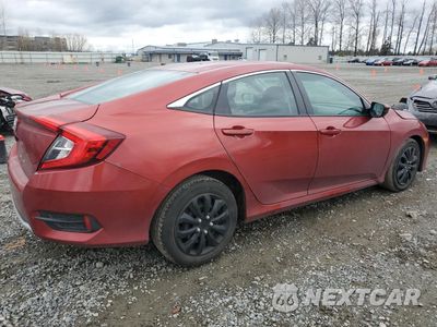 Trzecie zdjęcie samochodu z tyłu: 2020 HONDA CIVIC LX VIN:2HGFC2F66LH540754 - miniatura