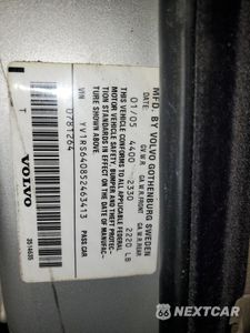 Zdjęcie 14 z 14 samochodu: 2005 VOLVO S60 VIN:YV1RS640852463413 - miniatura