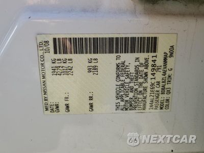 Zdjęcie 12 z 12 samochodu: 2009 NISSAN ALTIMA 2.5 VIN:1N4AL21E69C149841 - miniatura