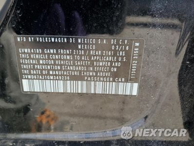 Zdjęcie 12 z 12 samochodu: 2016 VOLKSWAGEN JETTA SE VIN:3VWD67AJ1GM349236 - miniatura
