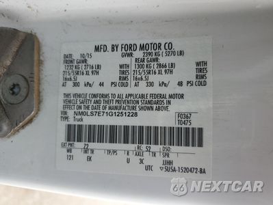 Zdjęcie 13 z 13 samochodu: 2016 FORD TRANSIT CONNECT XL VIN:NM0LS7E71G1251228 - miniatura