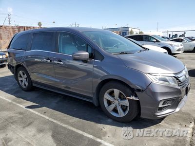 Czwarte zdjęcie samochodu z boku: 2018 HONDA ODYSSEY EX VIN:5FNRL6H57JB059339 - miniatura