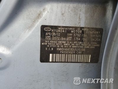Zdjęcie 12 z 12 samochodu: 2013 HYUNDAI ELANTRA GLS VIN:KMHDH4AE8DU535194 - miniatura