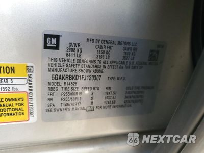Zdjęcie 14 z 14 samochodu: 2015 BUICK ENCLAVE VIN:5GAKRBKD1FJ120307 - miniatura
