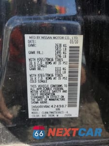 Zdjęcie 12 z 12 samochodu: 2010 NISS FRONTIER CREW CAB SE VIN:1N6AD0EV8AC424987 - miniatura