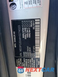 Zdjęcie 13 z 14 samochodu: 2017 MERCEDES-BENZ METRIS VIN:WD3PG2EA4H3274023 - miniatura