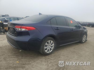 Trzecie zdjęcie samochodu z tyłu: 2021 TOYOTA COROLLA LE VIN:JTDEPMAE1MJ149780 - miniatura