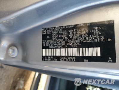 Zdjęcie 14 z 14 samochodu: 2005 TOYOTA TUNDRA ACCESS CAB SR5 VIN:5TBRU34115S453119 - miniatura