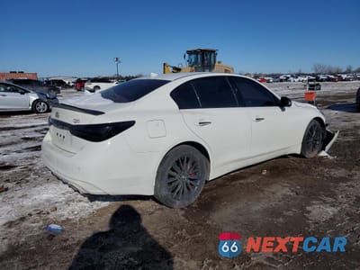 Trzecie zdjęcie samochodu z tyłu: 2021 INFINITI Q50 LUXE VIN:JN1EV7BR0MM750592 - miniatura